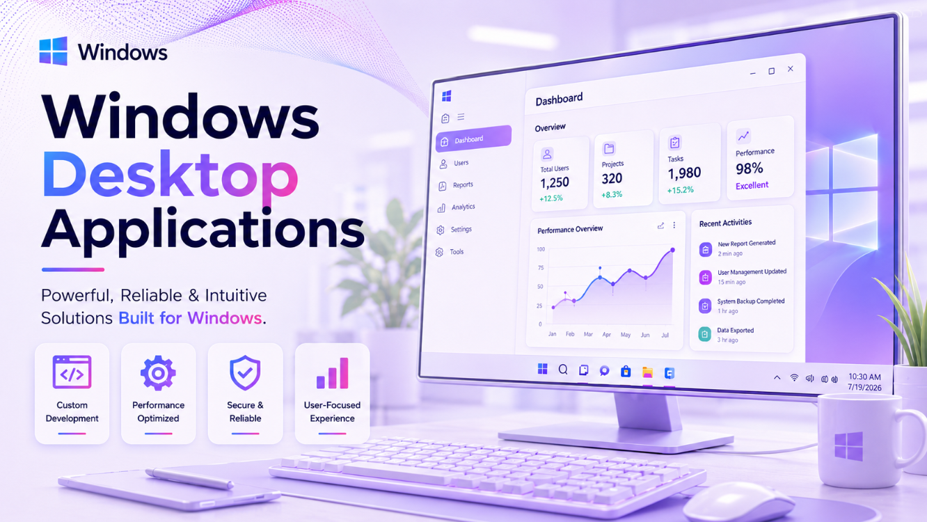Windows desktop application development services by Digital Profile
